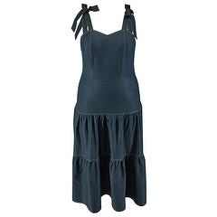 Sleeveless Denim Dress *PLUS*