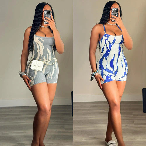 Casual Printed Jumpsuit