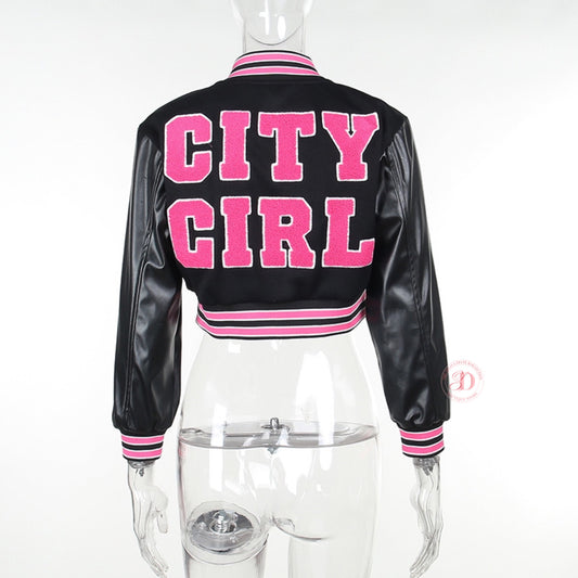 City Girl Letterman Jacket