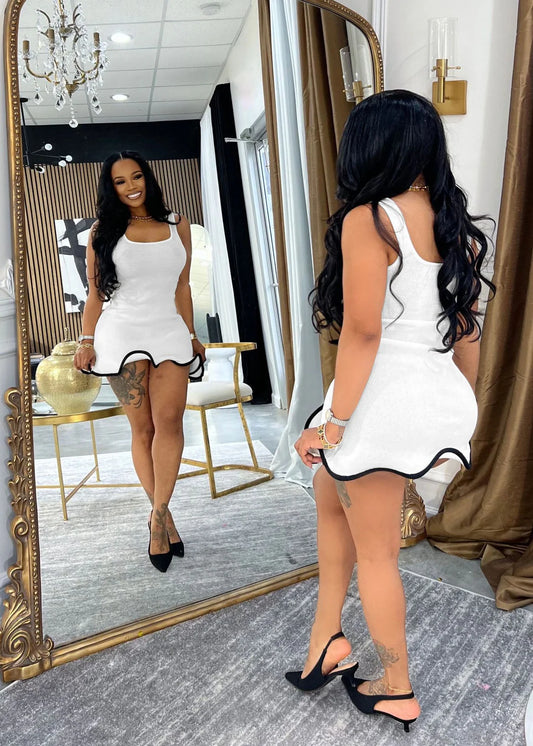 Sleeveless Tank Ruffle Dress