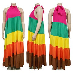 Colorful Maxi Dress *PLUS*