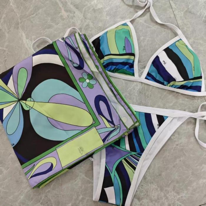 Colorful Swirl Swim Sets
