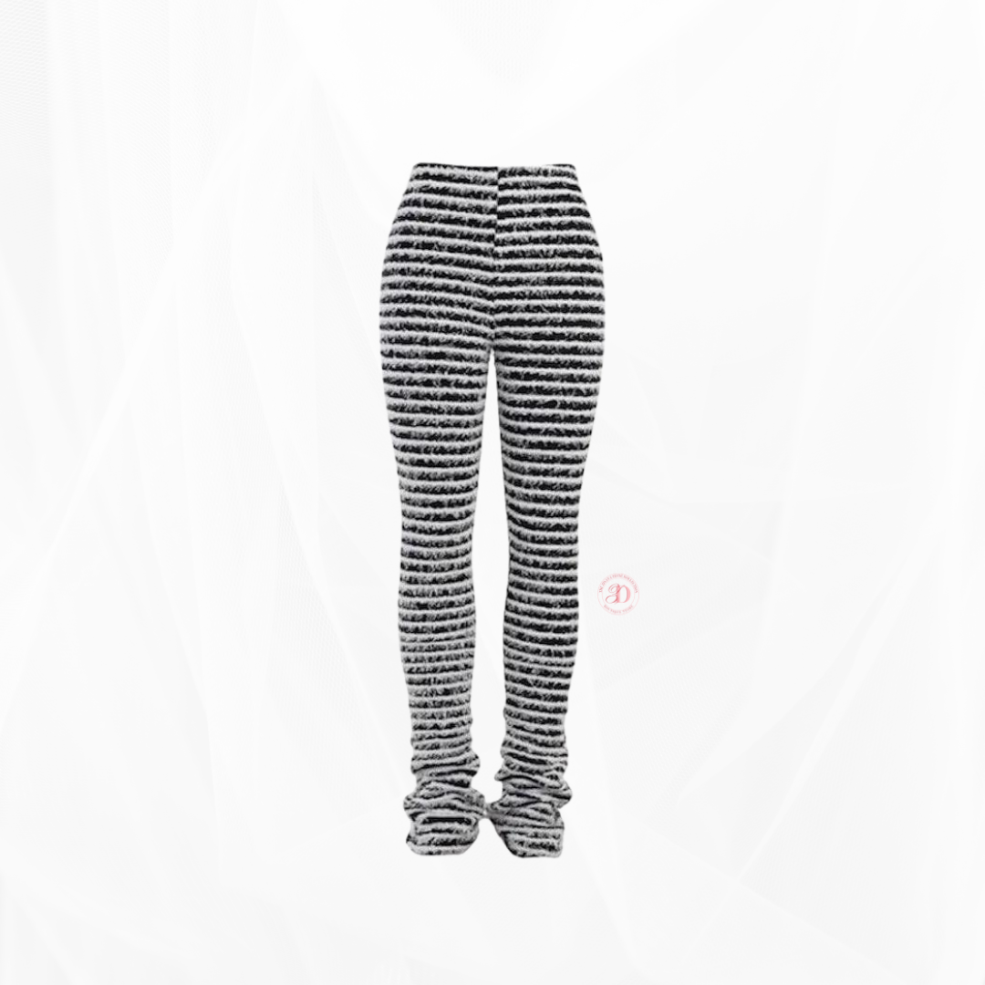 Fuzzy Striped Pants