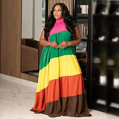 Colorful Maxi Dress *PLUS*