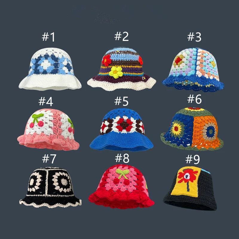 Crochet Knitted Hats