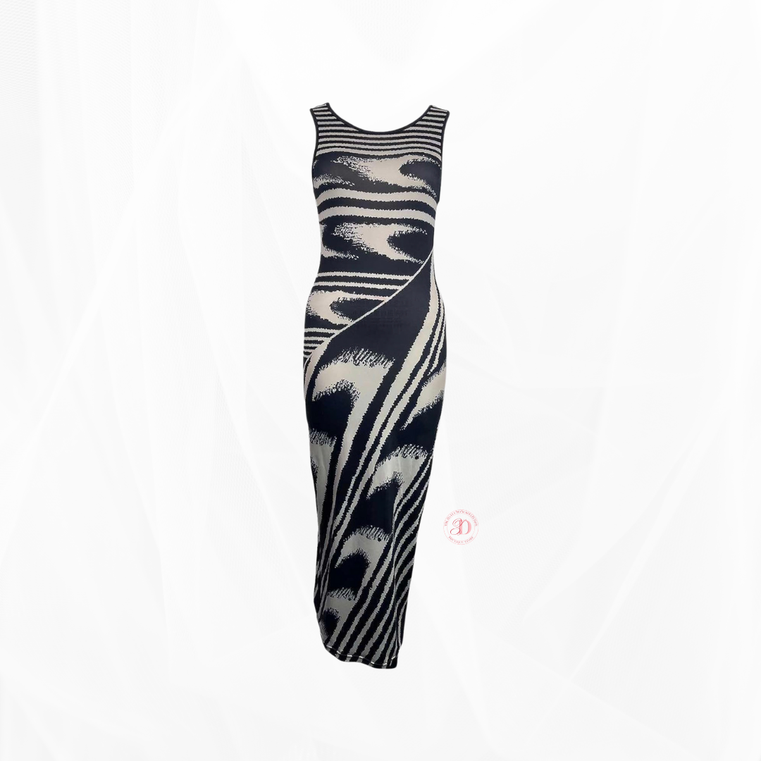 Swirls Body-con Dress