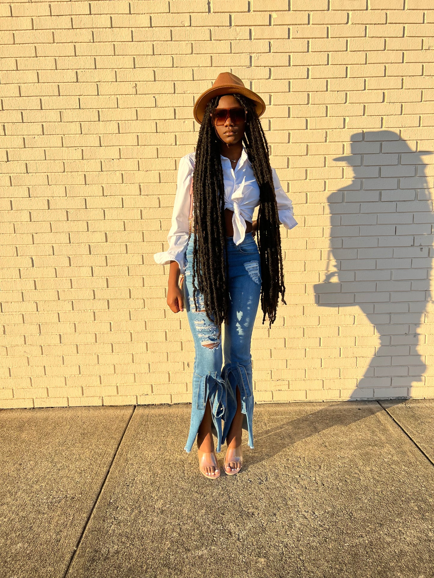 Bow Tie Flare Jeans
